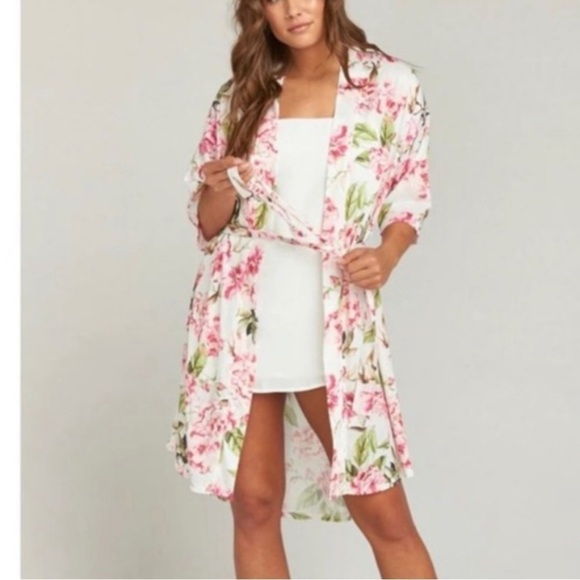 Show me Your MuMu Floral Robe - One size - Picture 1 of 7